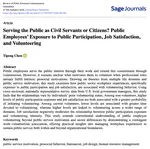 Serving the Public as Civil Servants or Citizens? Public Employees’ Workplace Experiences and Volunteering